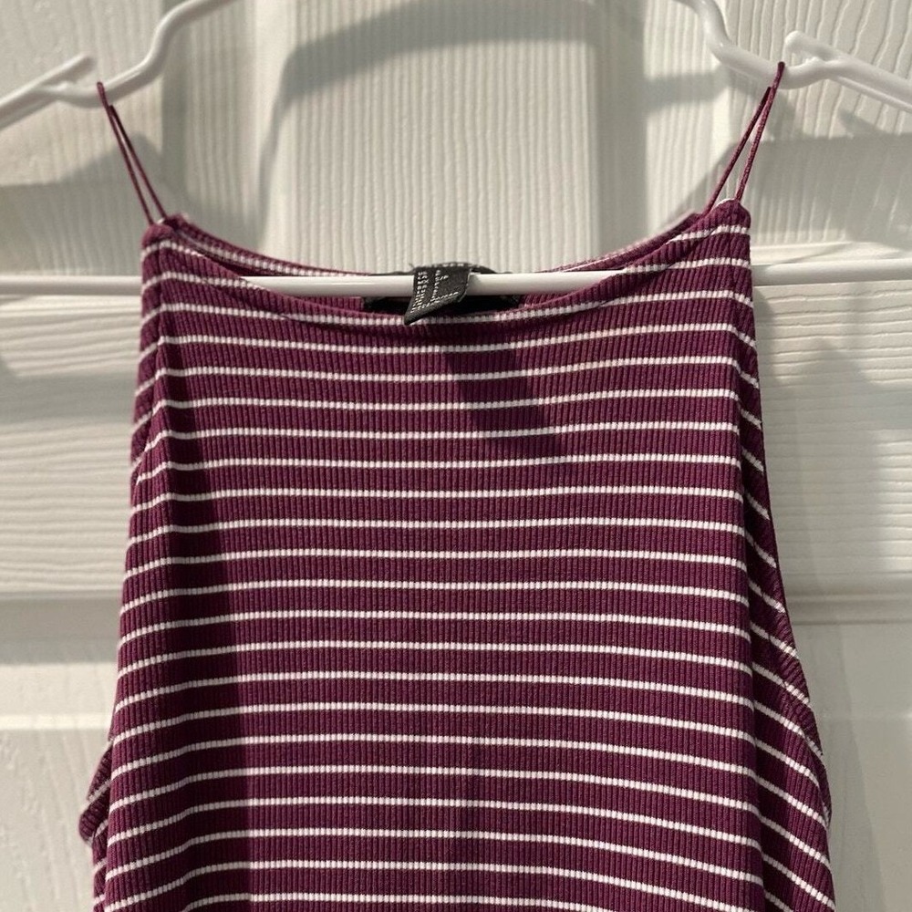 Forever 21 Purple & White Striped Mini Dress Size XS‎